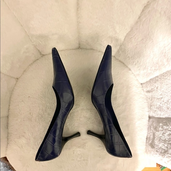 Nine West Shoes Royal Blue Alligator Shoes Poshmark